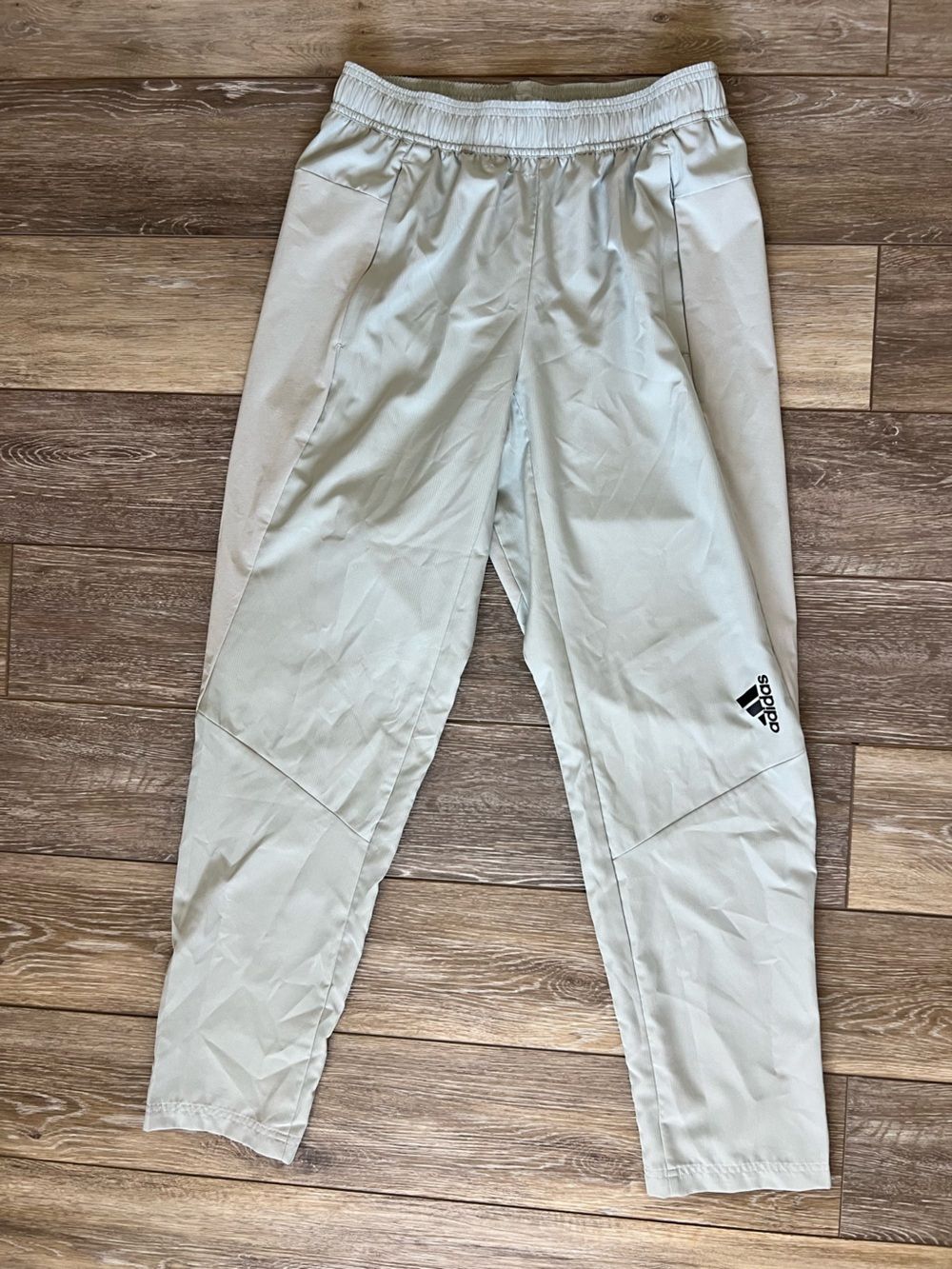 adidas Men's Light Gray Athletic Joggers